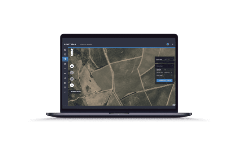 bexstream drone remote control mapping view with beRTK High-Accuracy GNSS by Beyond Vision