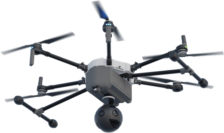 HEIFU Pro tactical drone, in the sky, looking sharp and cool.