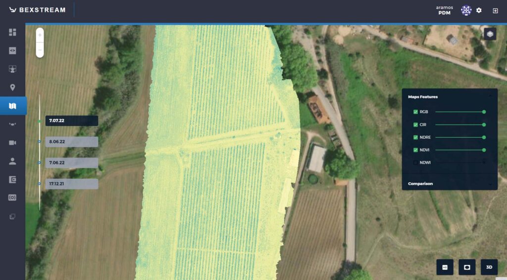 mapping scene with UAV